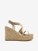 PALOMITAS By PALOMA BARCELO Fauna Nappa Metal Platino Πλατφόρμες