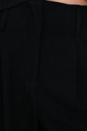 24COLOURS Linen Trousers Black