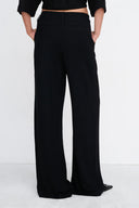 24COLOURS Linen Trousers Black