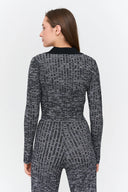 24COLOURS Knitted Cardigan With Collar