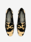 SCHUTZ Couro Animal Print Loafers