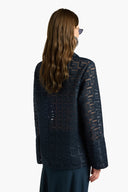 LIVIANA CONTI Aurelie Blue Shirt