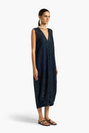 LIVIANA CONTI Beverly Midi Blue Dress