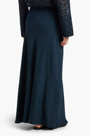 LIVIANA CONTI Petra Maxi Silk Blue Skirt