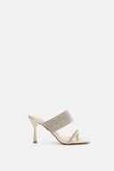 TWENTY FOURHAITCH Sadira Oro Mule με Στρας