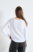 AMERICAN VINTAGE Sonoma White Long Sleeve Blouse