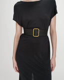 GRACE & MILA Popcorn Noir Belt 