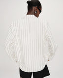 GRACE & MILA Velvet White Jacket 