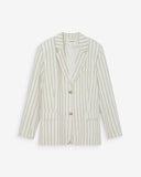 GRACE & MILA Velvet White Jacket 