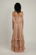 SABINA MUSAYEV Camellia Pleated Pink Maxi Dress
