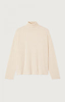 AMERICAN VINTAGE Toima High Neck Εκρού Πλεκτό