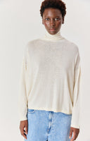 AMERICAN VINTAGE Toima High Neck Εκρού Πλεκτό