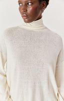 AMERICAN VINTAGE Toima High Neck Εκρού Πλεκτό