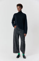 AMERICAN VINTAGE Toima High Neck Μαύρο Πλεκτό