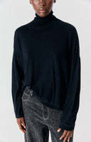 AMERICAN VINTAGE Toima High Neck Μαύρο Πλεκτό