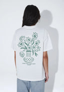 DR. DENIM Trooper Flower Λευκό T-Shirt