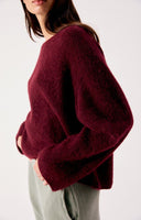 AMERICAN VINTAGE Vitow Dark Red Πουλόβερ