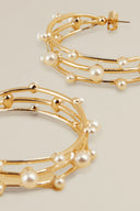 LIVIANA CONTI Gold Earrings With Pearls