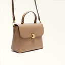 FURLA Moonlight Top Handle Toffee Δερμάτινη Τσάντα