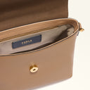 FURLA Moonlight Top Handle Toffee Δερμάτινη Τσάντα