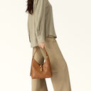 FURLA Goccia Brandy Δερμάτινη Τσάντα