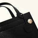 FURLA Divide It Tote S Μαύρη Δερμάτινη Τσάντα