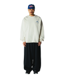 WOODBIRD WBBeam Warp Εκρού Mακρυμάνικο T-shirt