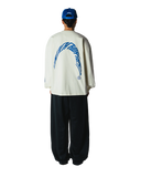 WOODBIRD WBBeam Warp Εκρού Mακρυμάνικο T-shirt
