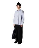 WOODBIRD WBBuzo Big Stripe Shirt Grey