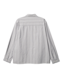 WOODBIRD WBBuzo Big Stripe Shirt Grey