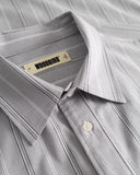 WOODBIRD WBBuzo Big Stripe Shirt Grey