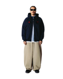 WOODBIRD WBPaw Emblem Zip Dark Navy Ζακέτα