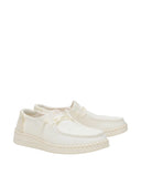 HEY DUDE Wendy Espadrille Woven White