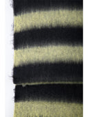 24COLOURS Ριγέ Κασκόλ Μαύρο-Κίτρινο