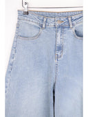 24COLOURS Wide Leg Τζιν Με Ρεβέρ