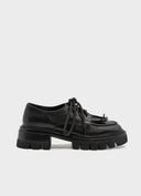 PALOMA BARCELÓ Alene Nappalux Black Loafers