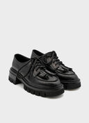 PALOMA BARCELÓ Alene Nappalux Black Loafers