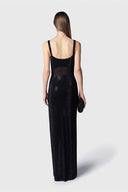 TWENTY FOURHAITCH Anse Μαύρο Φόρεμα Με Στρας