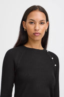 ICHI Ihkalessi Black Blouse