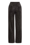 ICHI Ihkate Glamour Metallic Παντελόνι Μαύρο