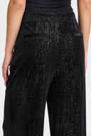 ICHI Ihkate Glamour Metallic Παντελόνι Μαύρο