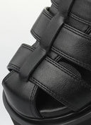 BUFFALO Pluto Jojo Black Sandals