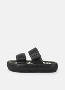 BUFFALO Ibiza Μαύρα Σανδάλια Με Στρας