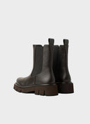 PALOMA BARCELÓ Cintia Nappa Grain Brown Μποτάκια