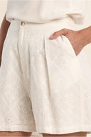MOLLY BRACKEN Broderie Λευκό Σορτς