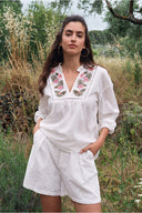 MOLLY BRACKEN Broderie Λευκό Σορτς