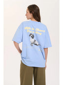 24COLOURS Pet A Dog Γαλάζιο T-Shirt