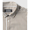 GABBA York Wert Striped Brown Men's Shirt