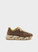 PALOMA BARCELÓ Hadi Nappa/Flyknit Choco Sneakers