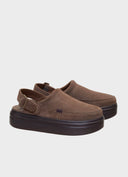 HEY DUDE Austin Lift Clog Chocolate